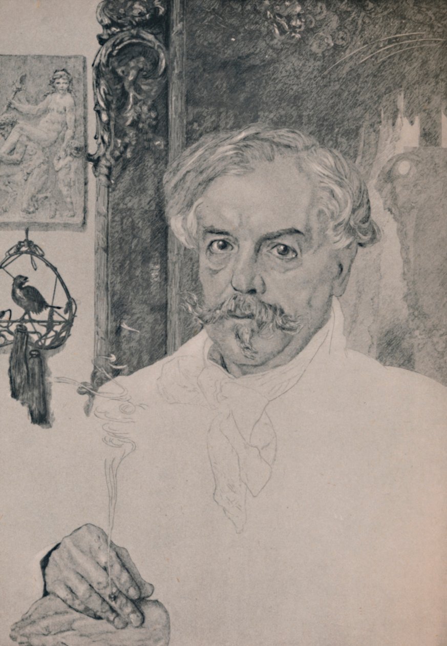 Portrét Edmunda De Goncourt, 1882, 1946 od Felix Bracquemond