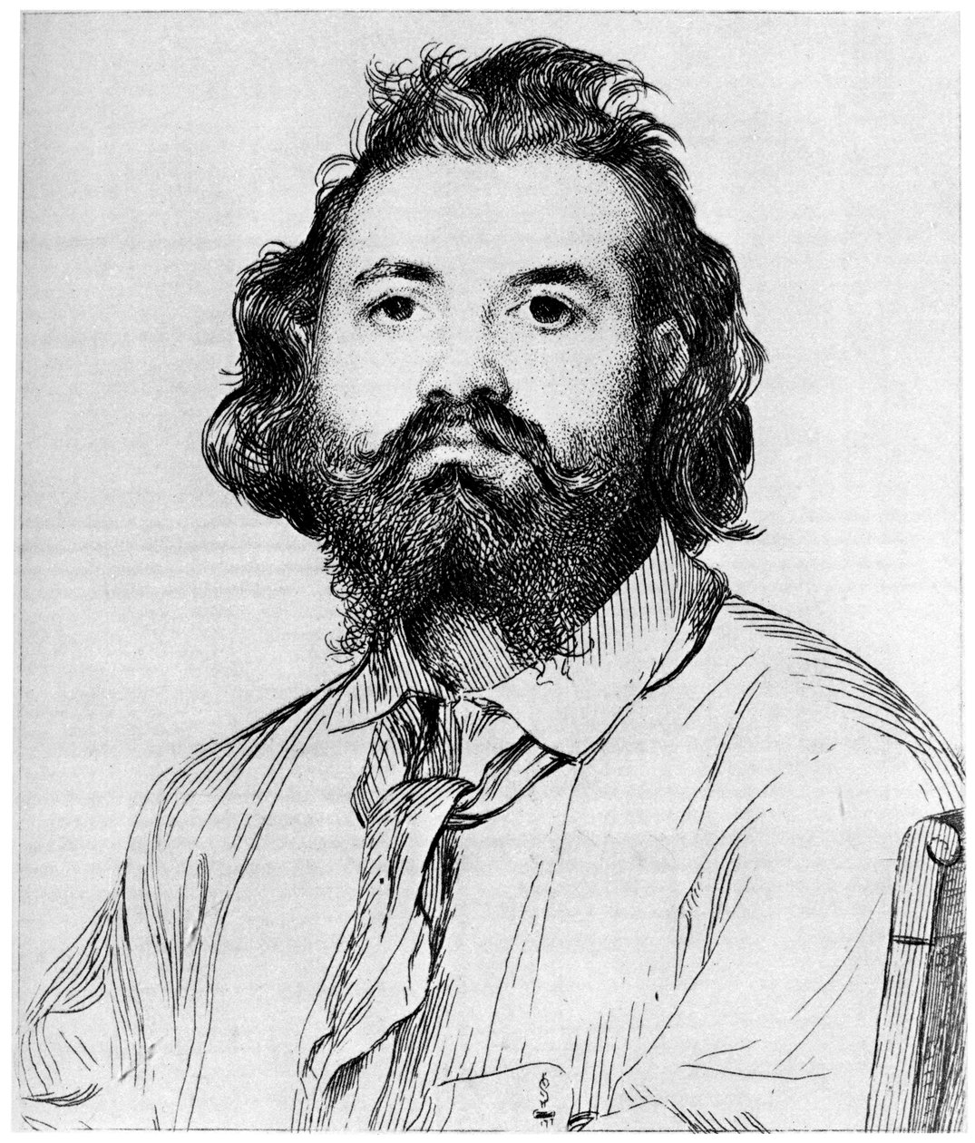 Zacharie Astruc, c1850-1910 1924 od Felix Bracquemond