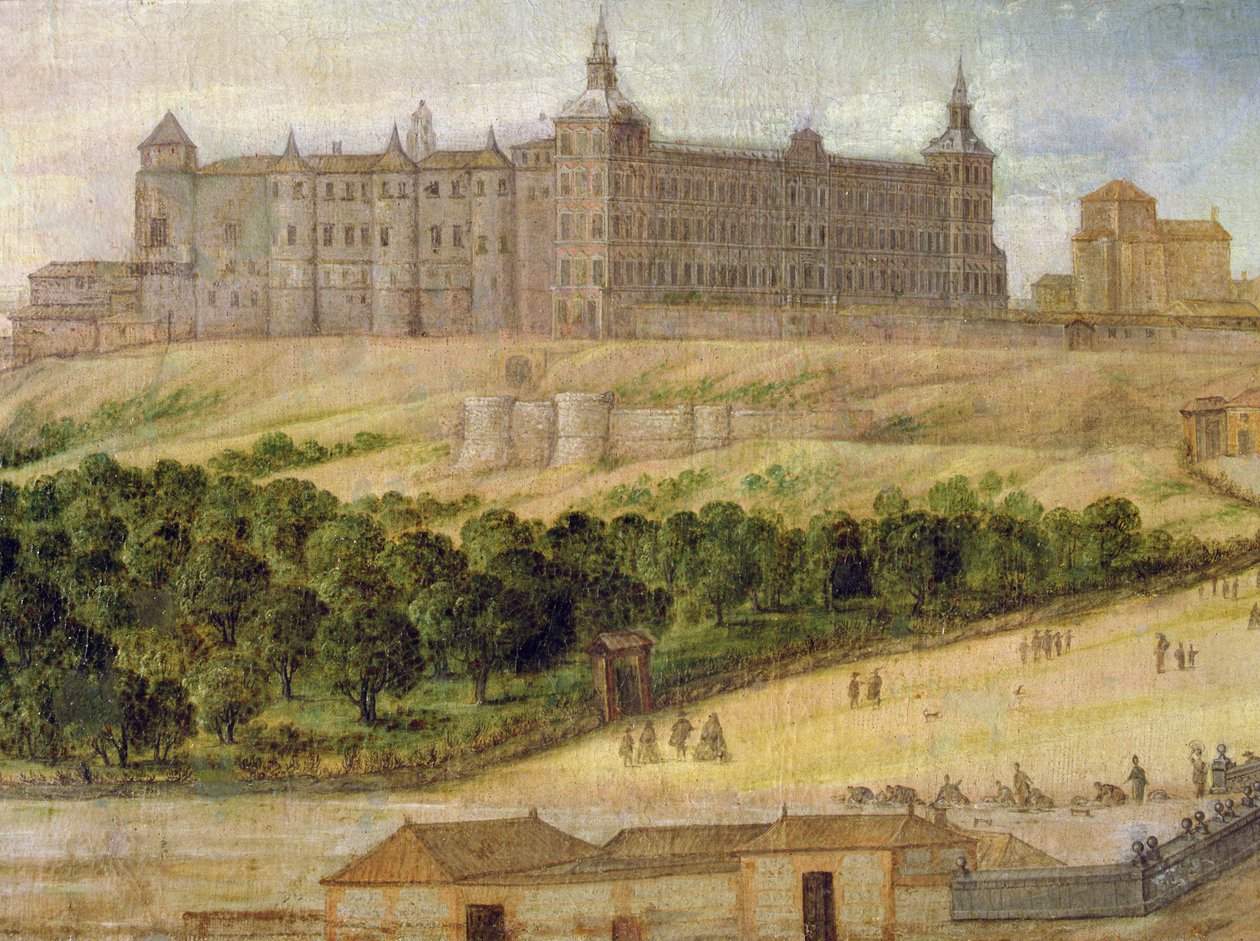 Pohled na Alcazar v Madridu od Felix Castello