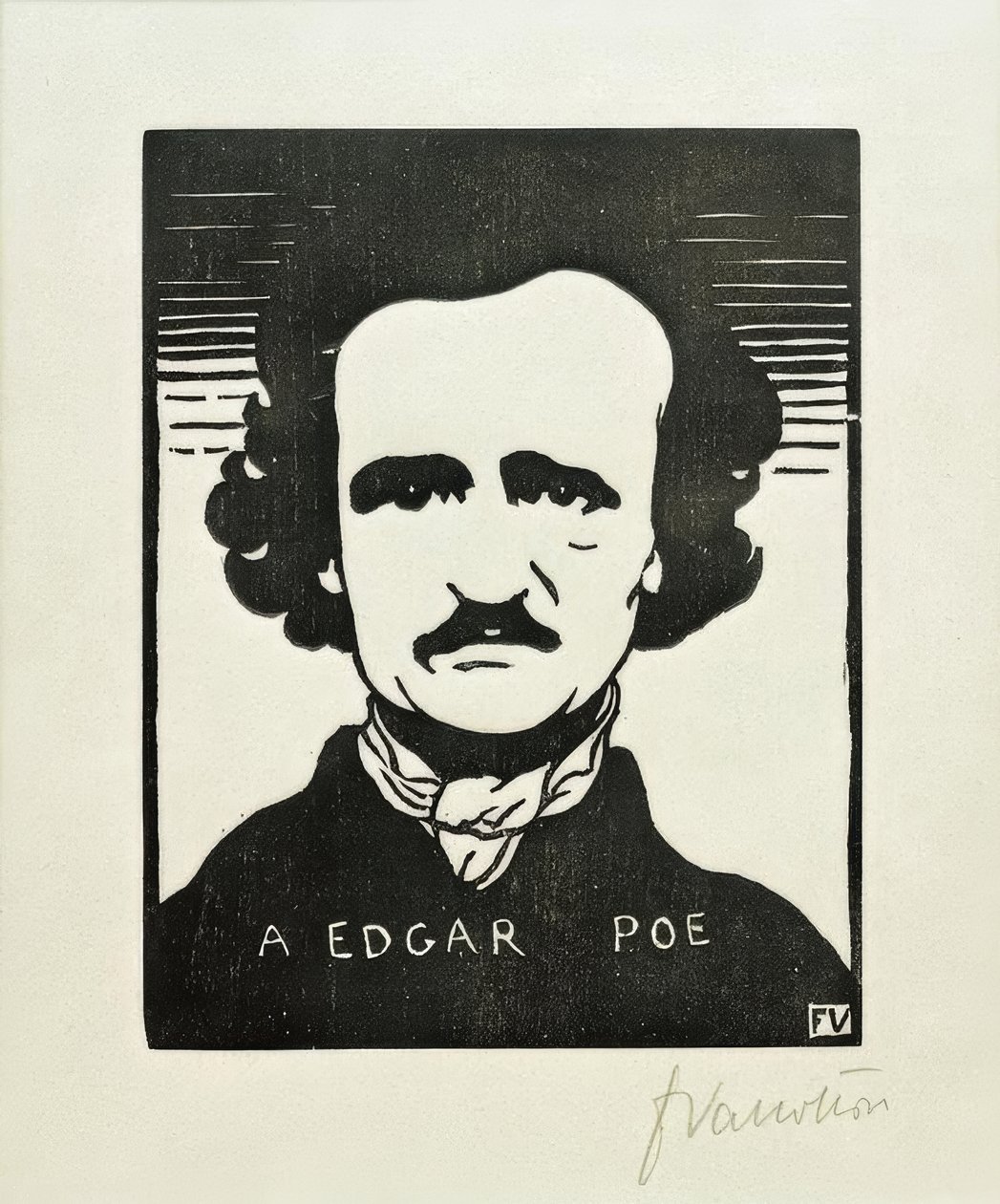 Edgar Poe od Felix Edouard Vallotton