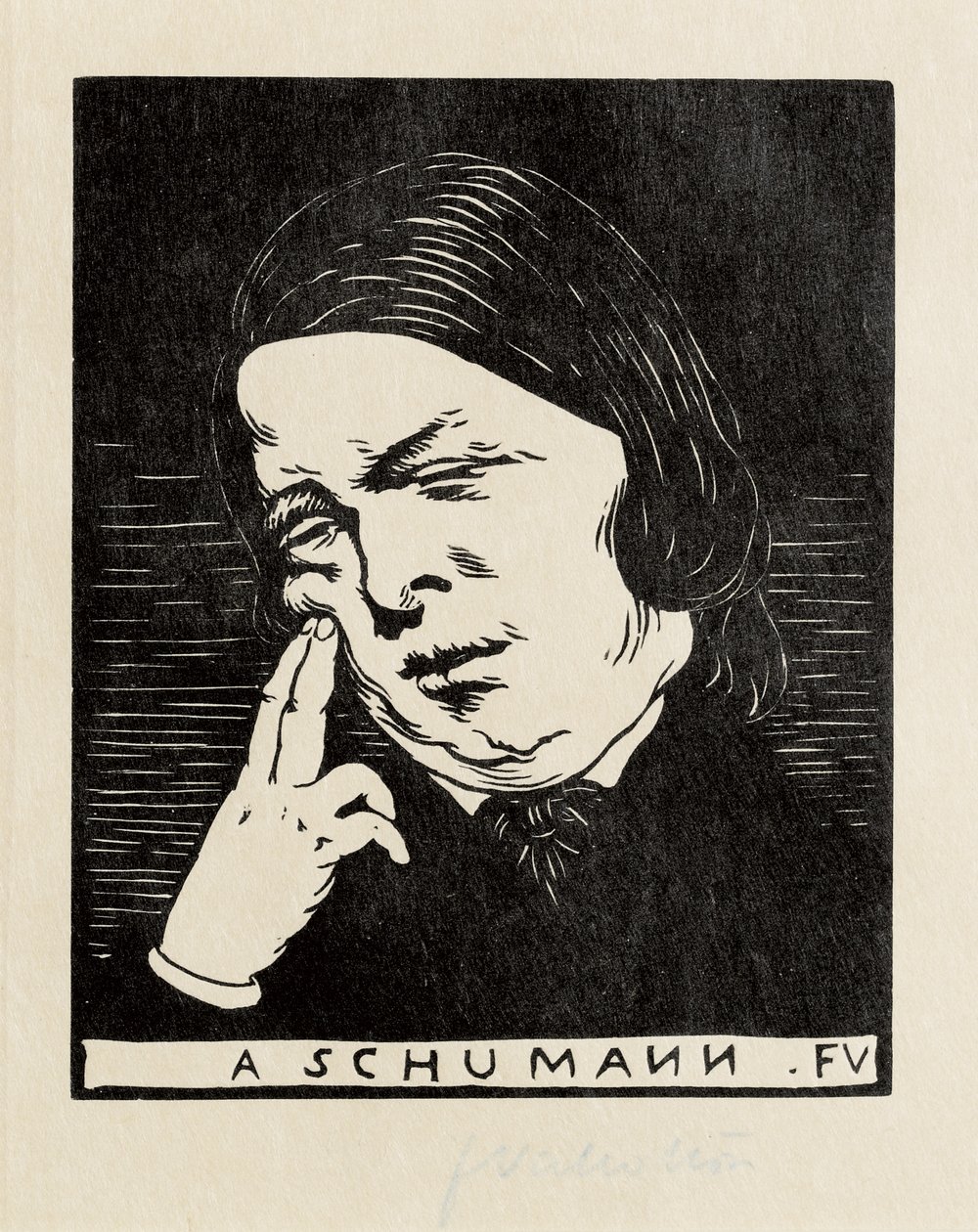 A Schumann, 1893 od Felix Edouard Vallotton