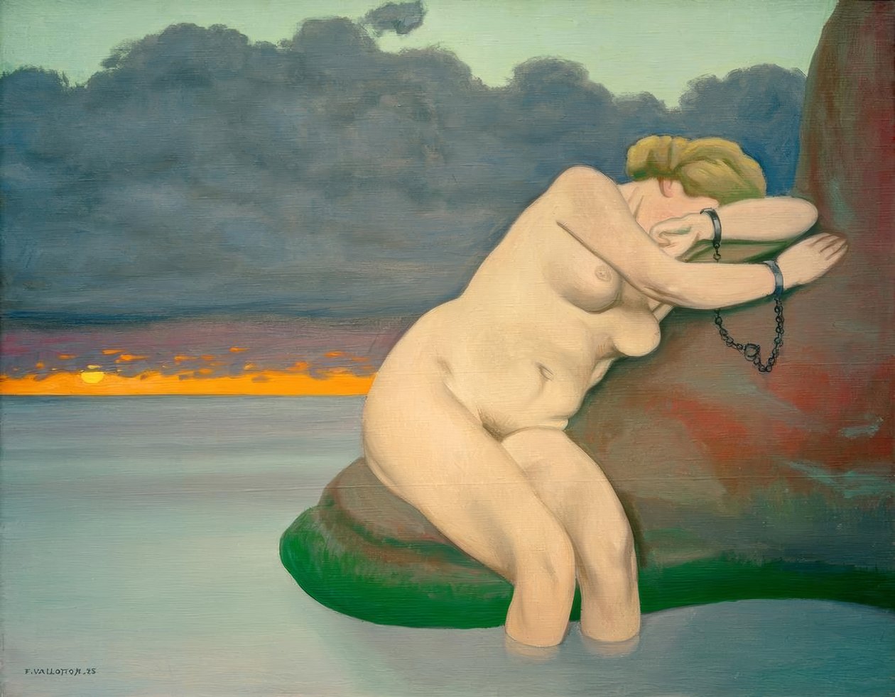 Andromeda v řetězech od Felix Edouard Vallotton