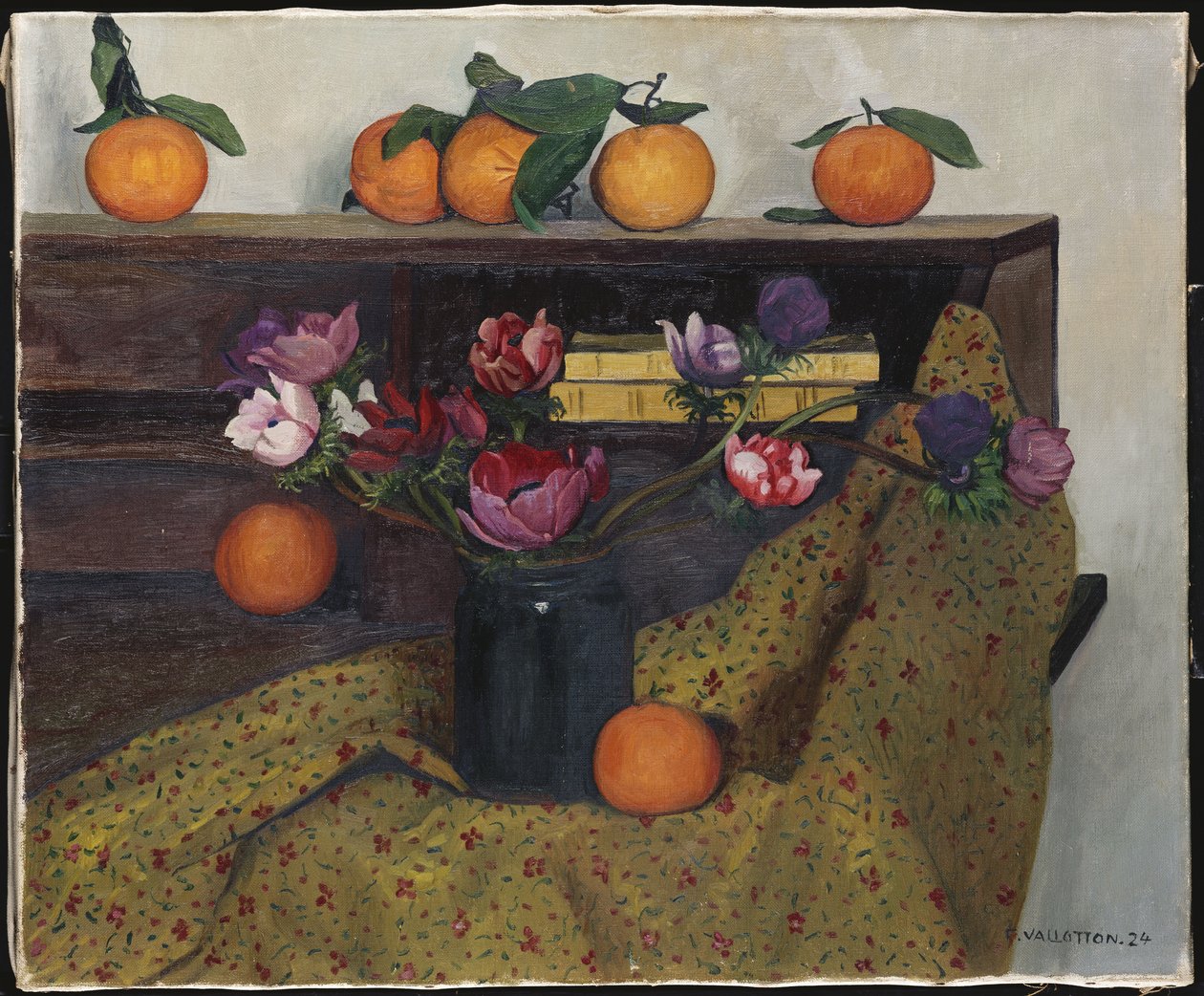 Sasanky a pomeranče, 1924 od Felix Edouard Vallotton