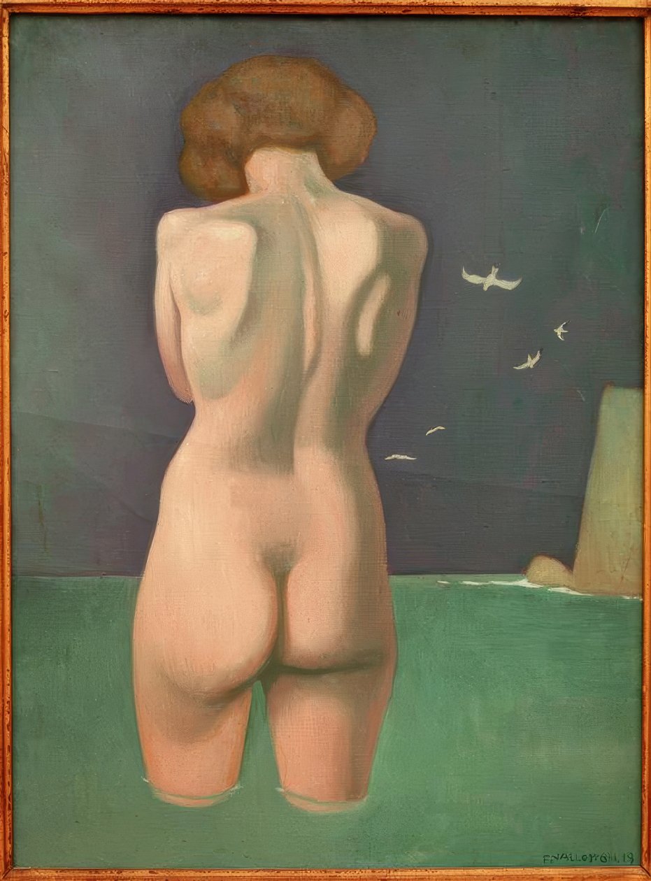 Koupat se s ptáky od Felix Edouard Vallotton