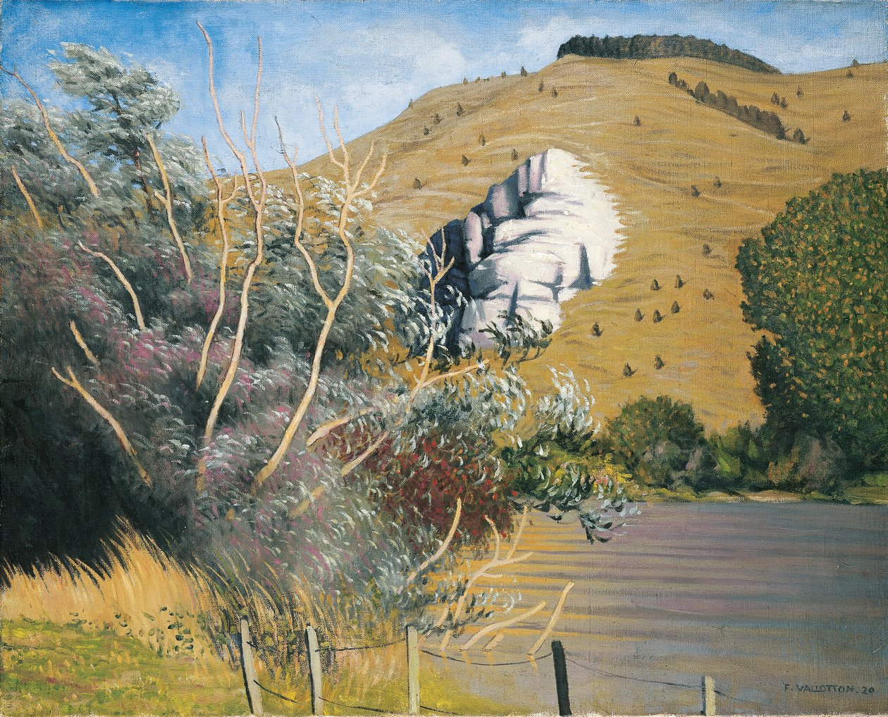 Břehy Seiny v Tournedos, 1920 od Felix Edouard Vallotton