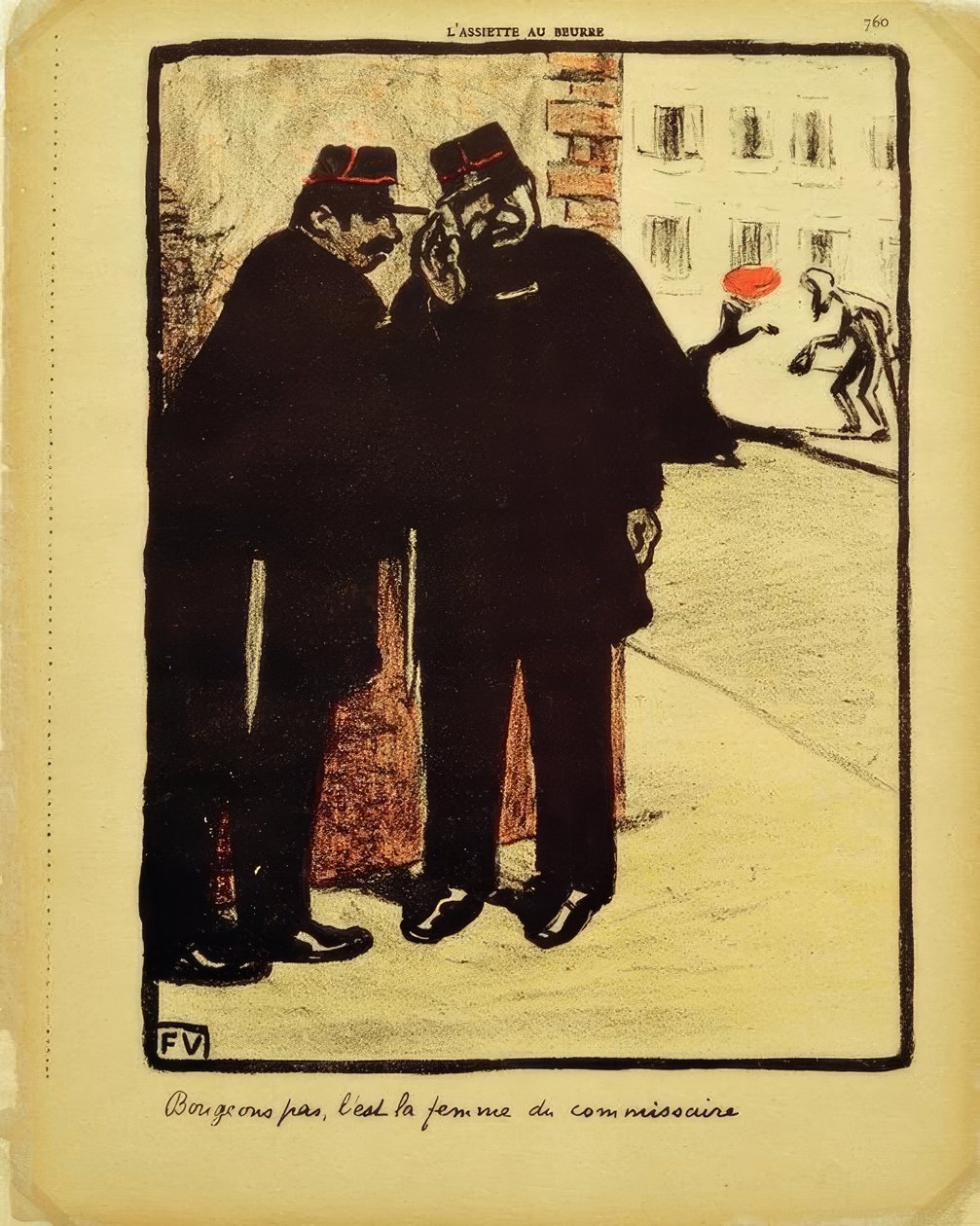 Nehýbejme se, je to manželka komisaře od Felix Edouard Vallotton