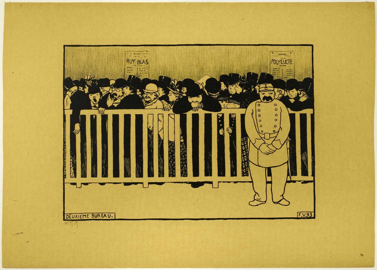 Pokladna od Felix Edouard Vallotton