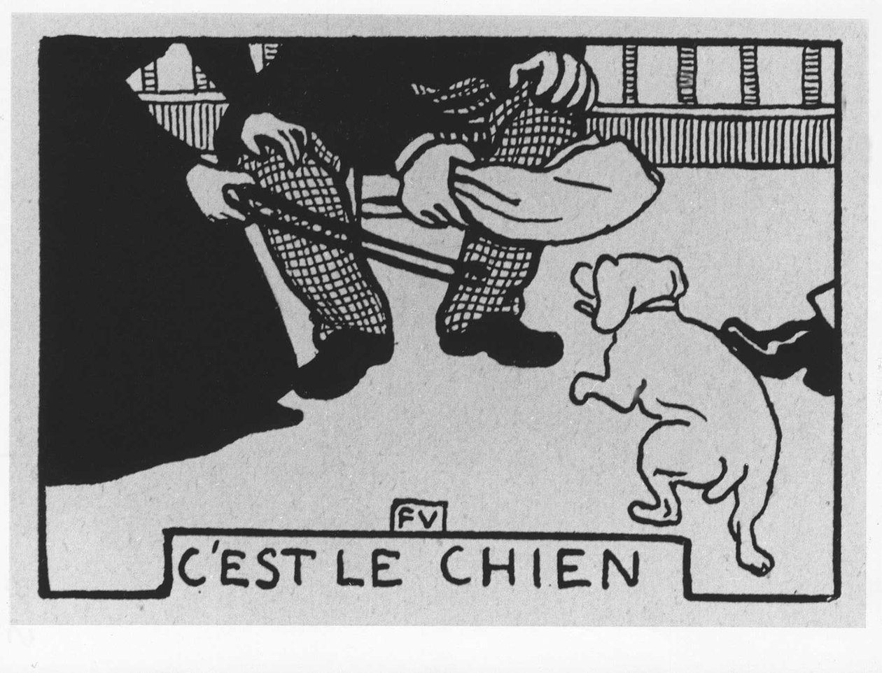 Mrkvové vlasy: “”to je ten pes””, Jules Renard, ilustrace Felix Vallotton, ed. Flammarion. od Felix Edouard Vallotton