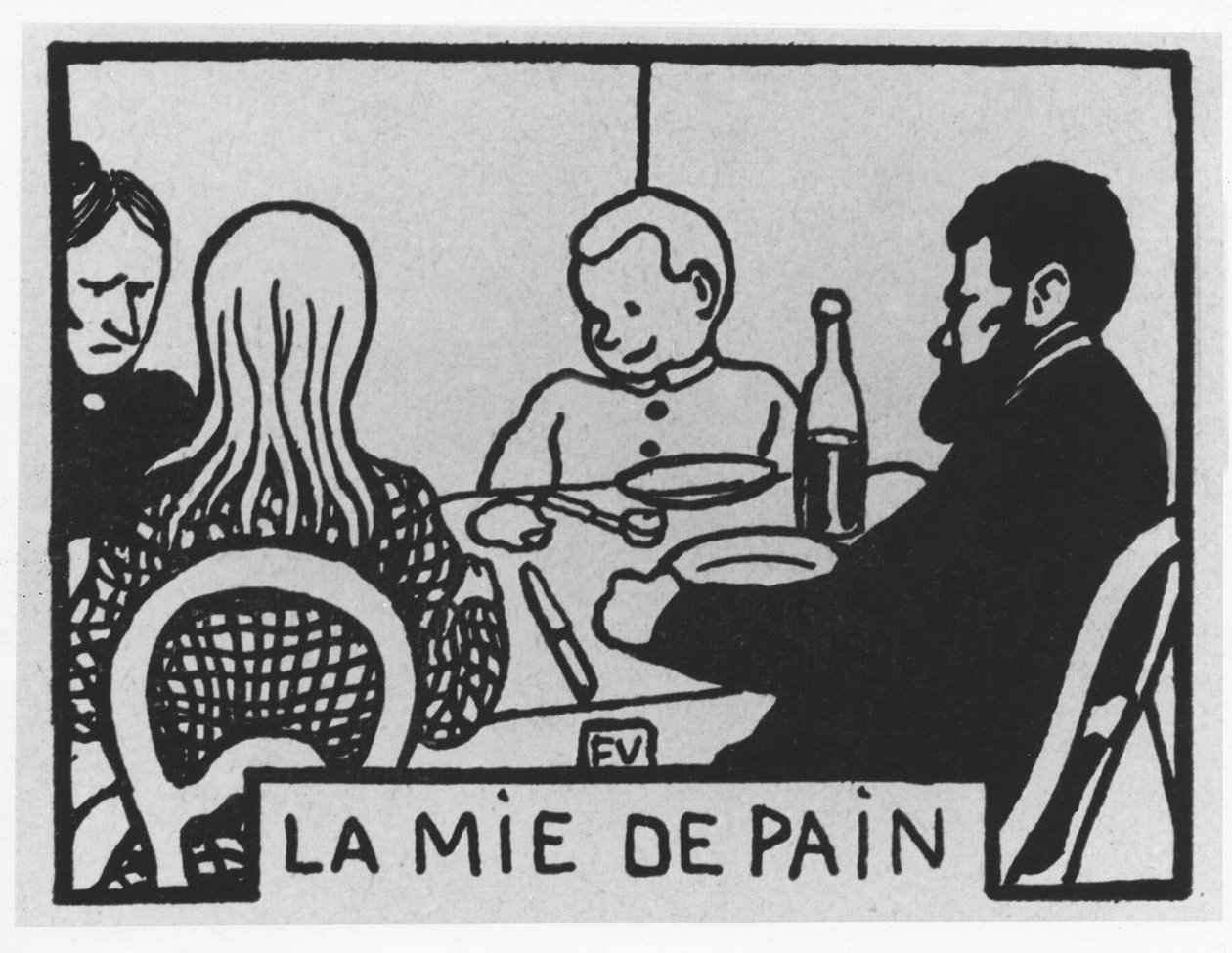Mrkvové vlasy: “”la crumb de pain””, Jules Renard, ilustrace Felix Vallotton, ed. Flammarion. od Felix Edouard Vallotton