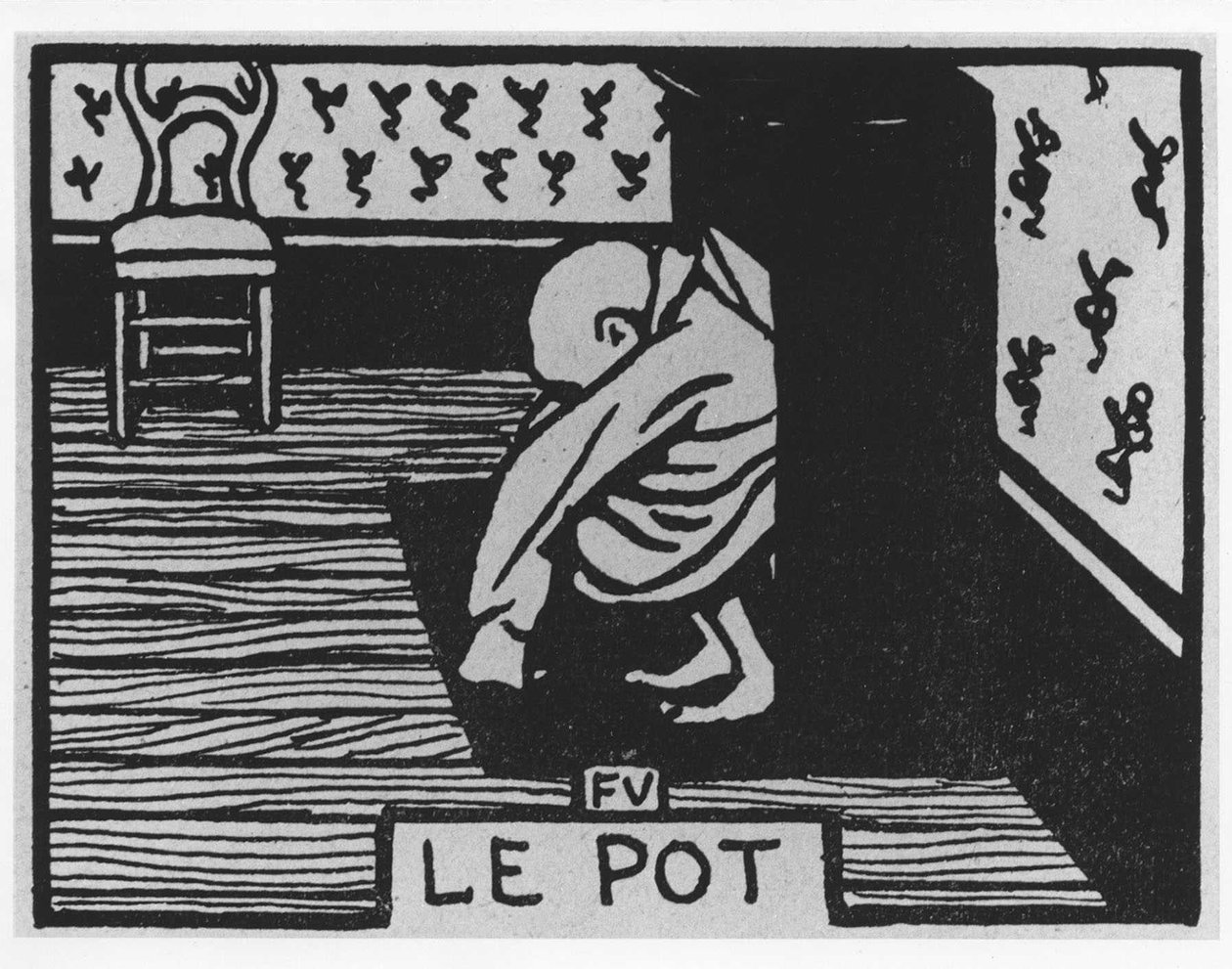 Carrot Poil: “”pot””, Jules Renard, ilustrace Felix Vallotton, ed. Flammarion. od Felix Edouard Vallotton