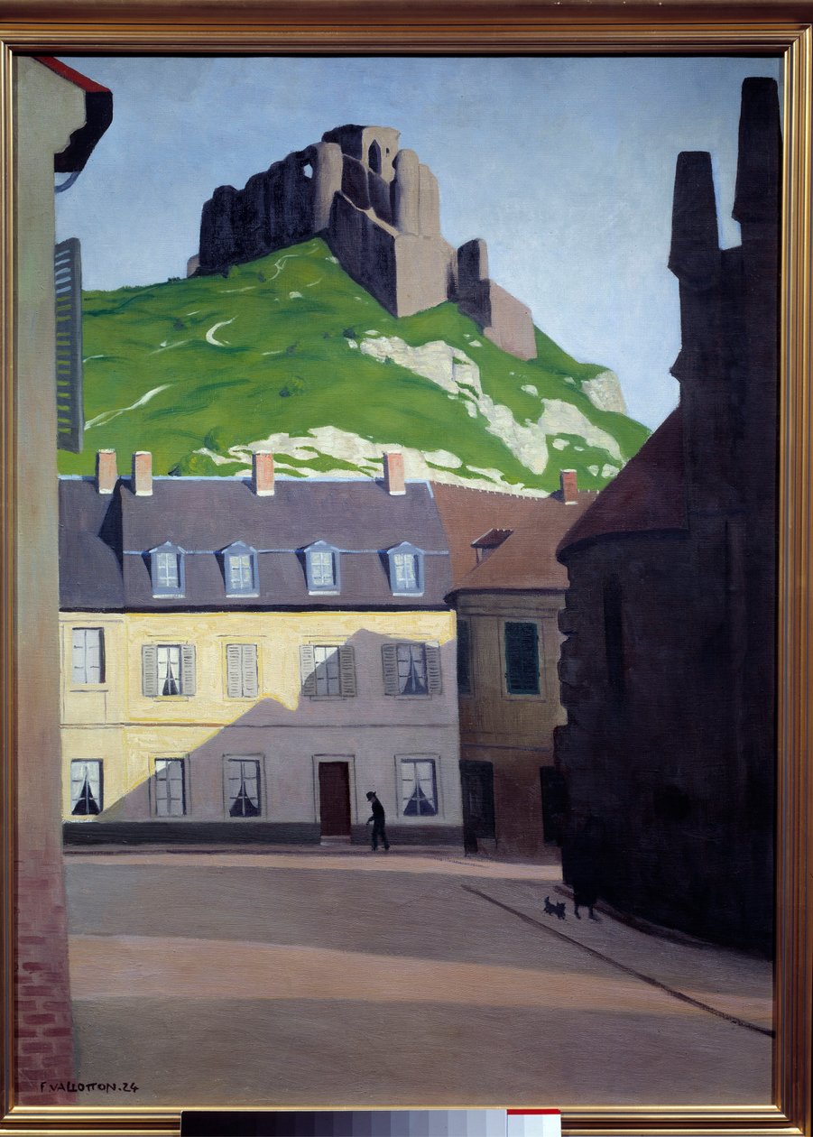 Chateau Gaillard v Les Andelys. Obraz Felixe Vallottona (1865 - 1925) od Felix Edouard Vallotton