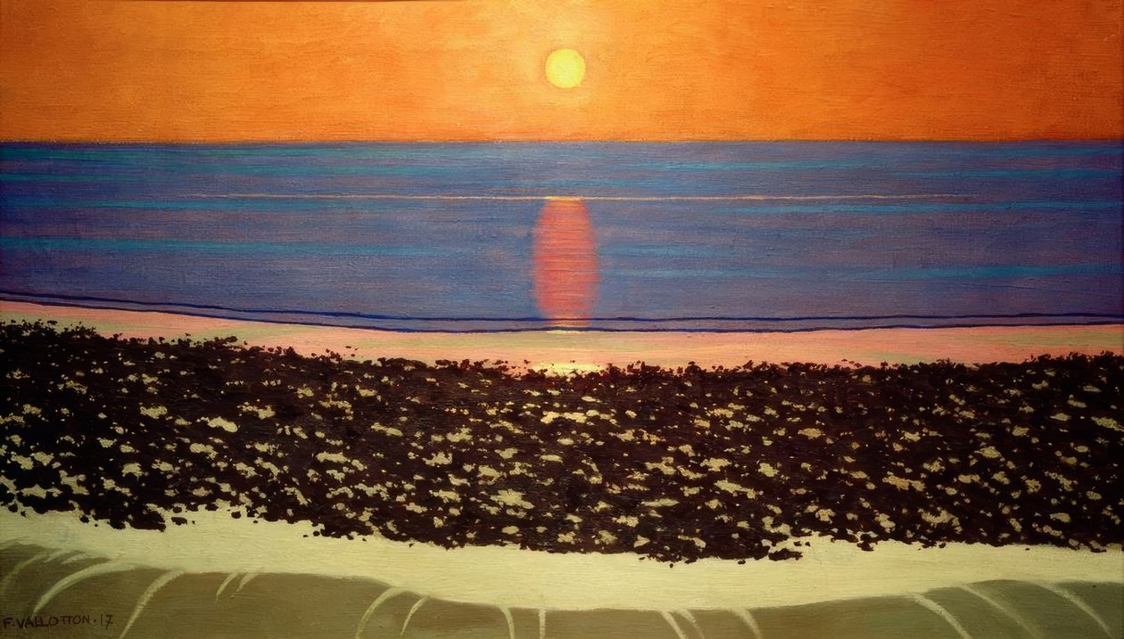 Západ slunce, Villerville od Felix Edouard Vallotton