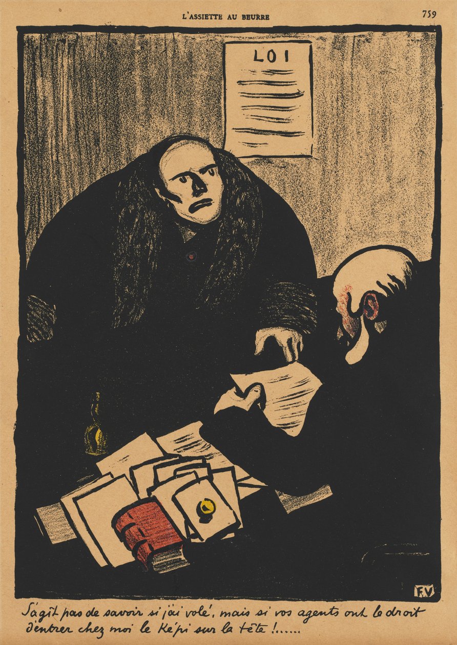 Zločiny a tresty II, 759: Otázkou není, zda... , 1873. od Felix Edouard Vallotton