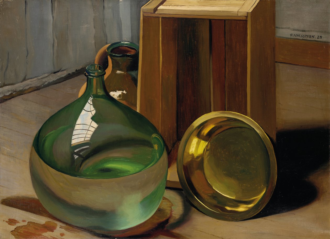 Demižon a bedna, 1925 od Felix Edouard Vallotton