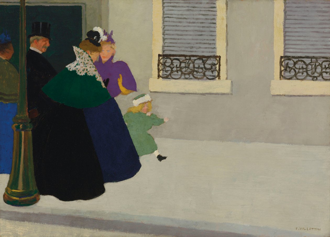 En Promenade , c. 1895. od Felix Edouard Vallotton