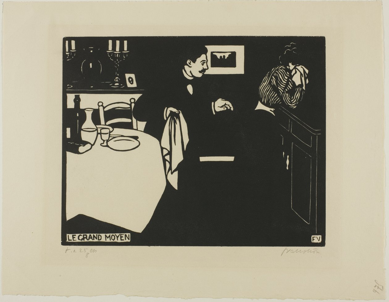Extreme Measure, deska šest od Intimacies od Felix Edouard Vallotton
