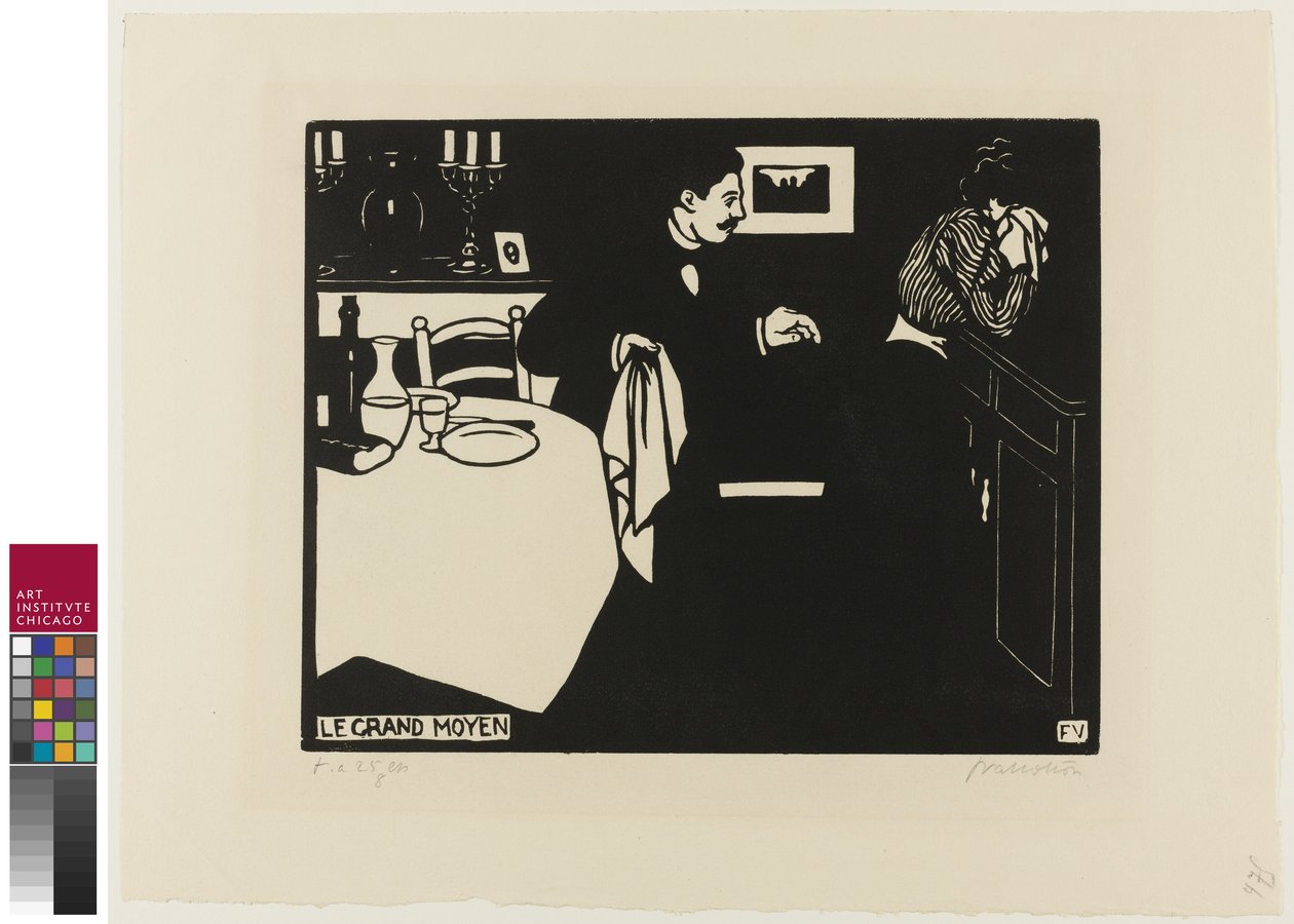 Extreme Measure, deska šest z Intimacies, 1898 od Felix Edouard Vallotton