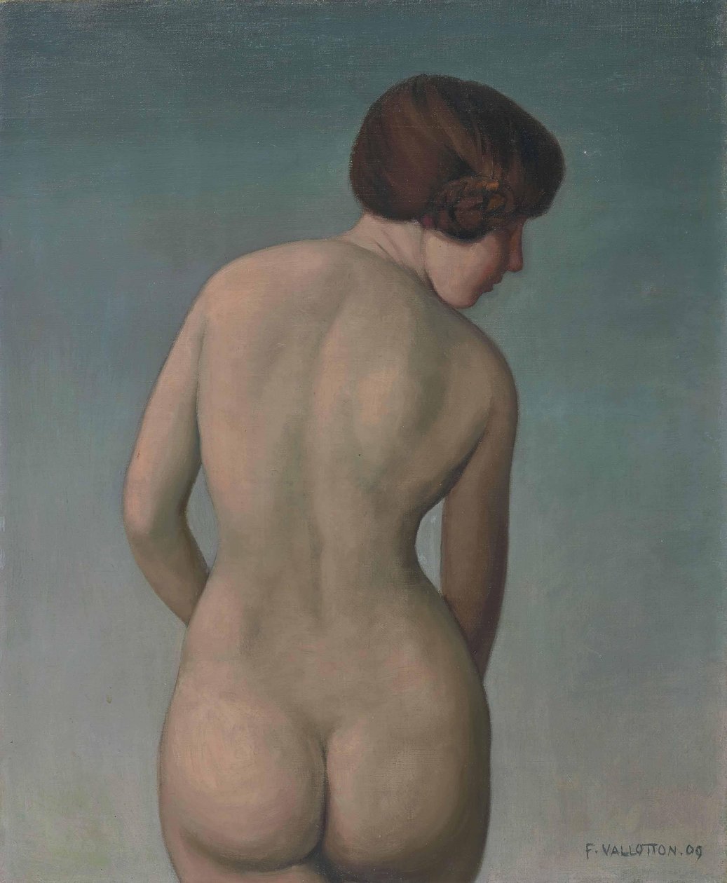 Femme nue de dos, 1909. od Felix Edouard Vallotton