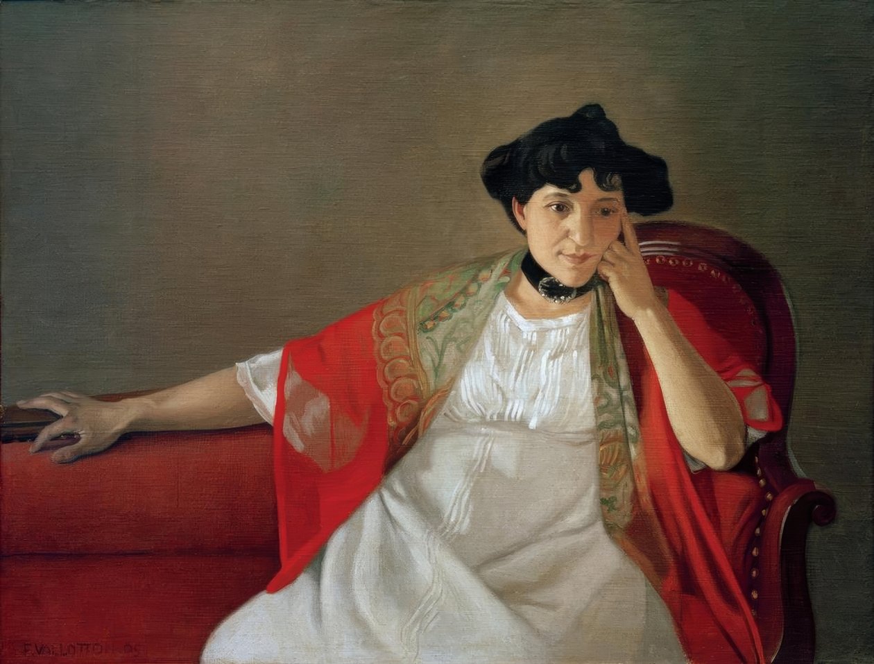 Gabrielle Vallottonová od Felix Edouard Vallotton
