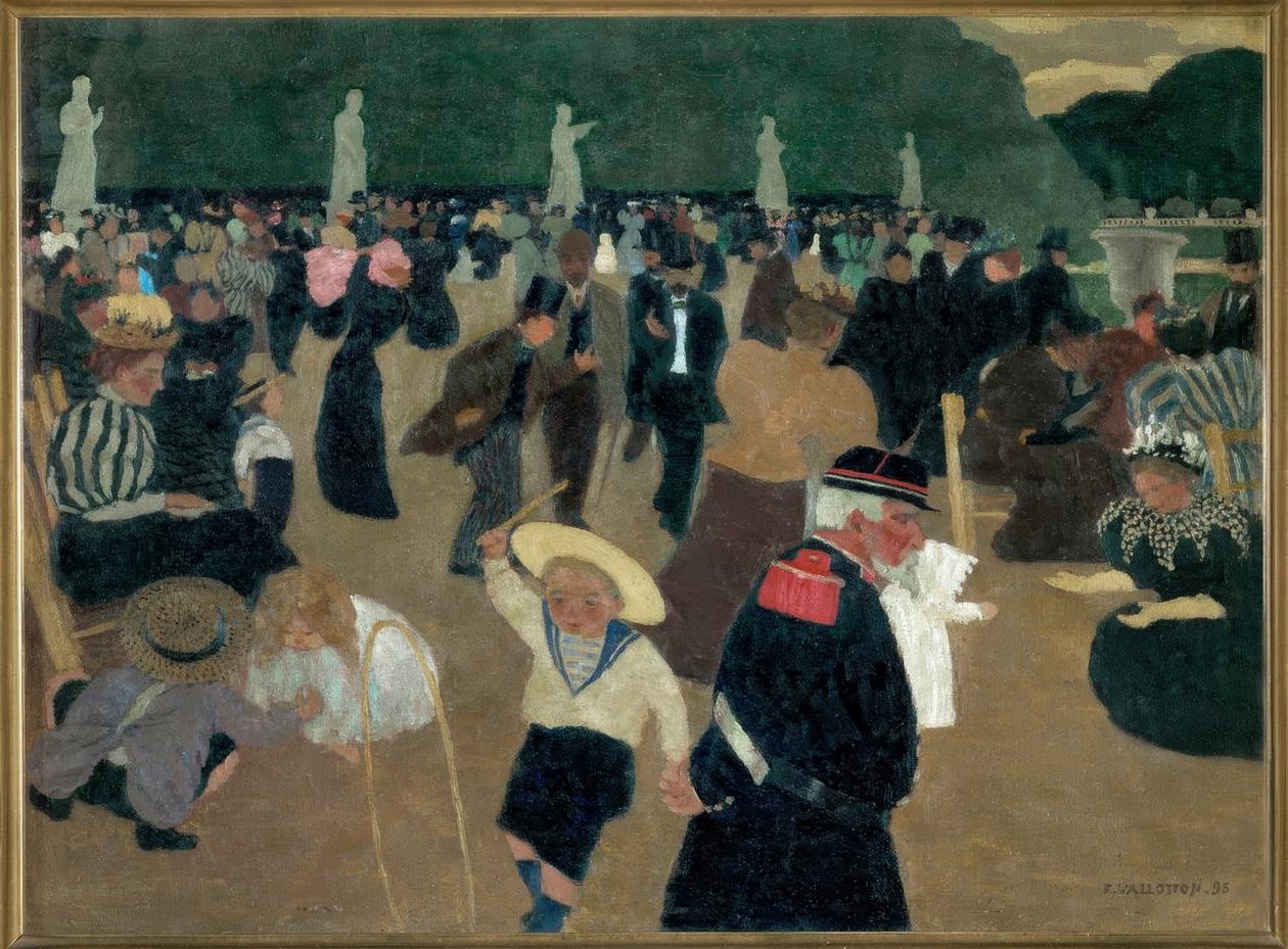 Lucemburská zahrada od Felix Edouard Vallotton