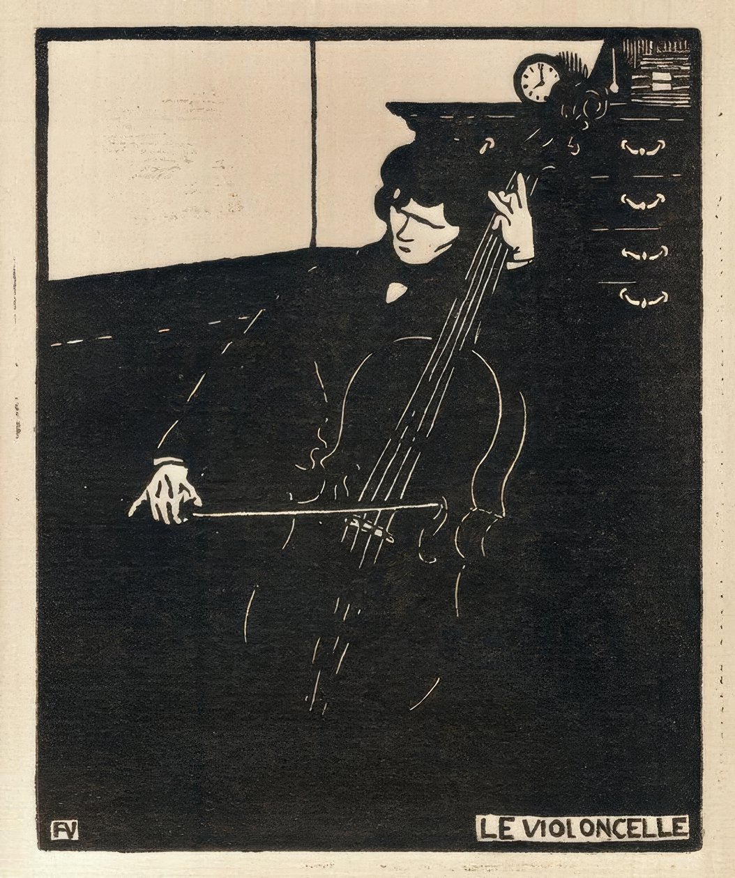 Violoncello od Felix Edouard Vallotton