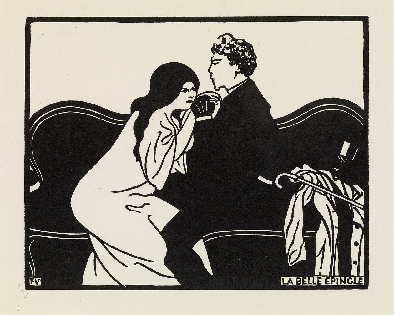 Krásná vlásenka, 1897 od Felix Edouard Vallotton