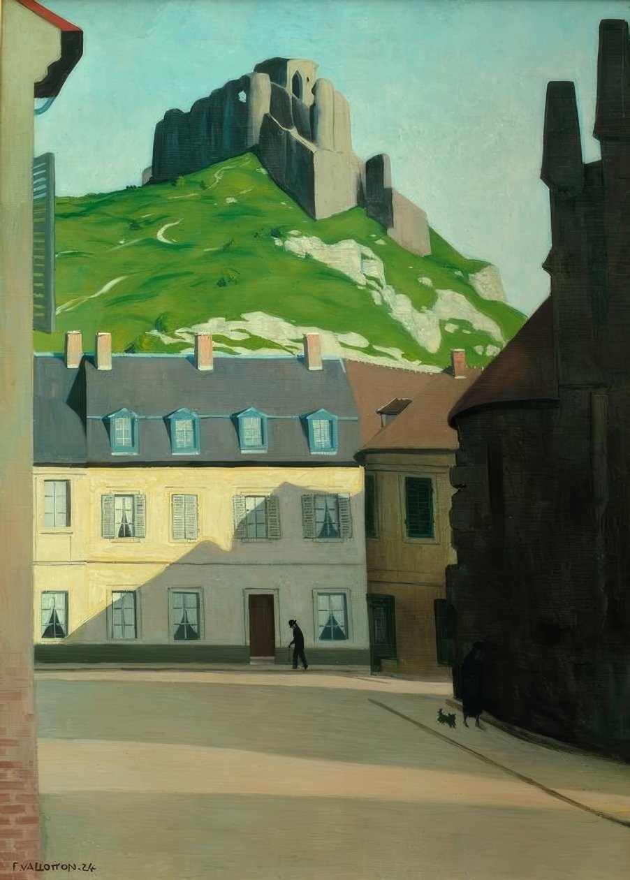 Chateau Gaillard a Place des Andelys od Felix Edouard Vallotton
