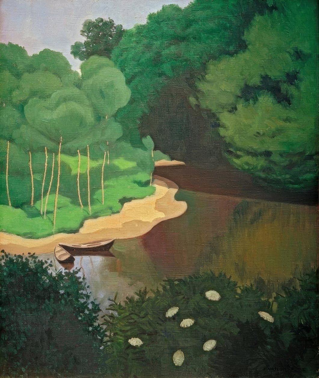 Dordogne v Carennacu od Felix Edouard Vallotton