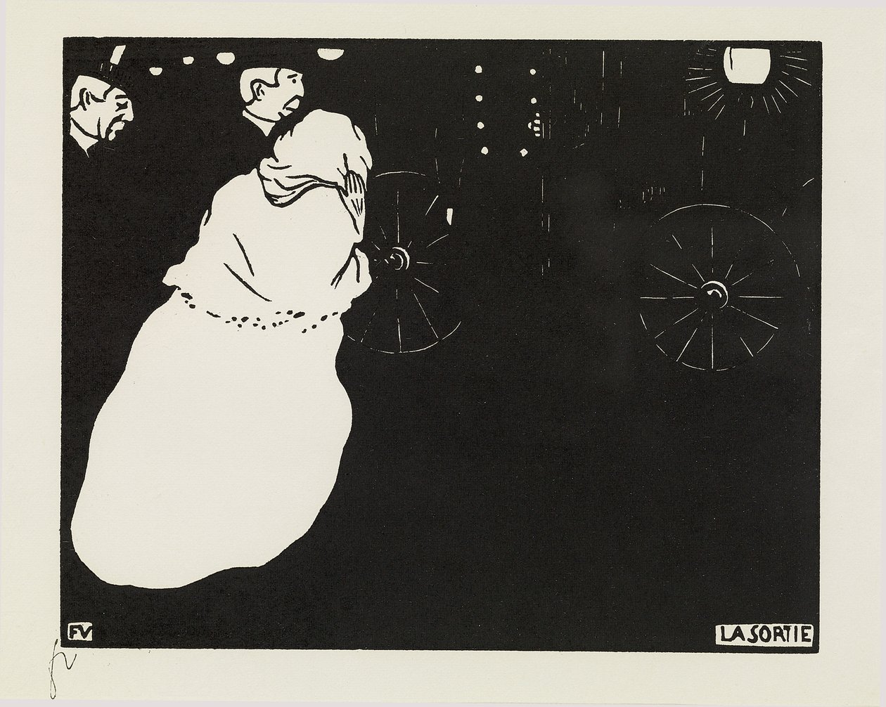 Exit, 1895 od Felix Edouard Vallotton