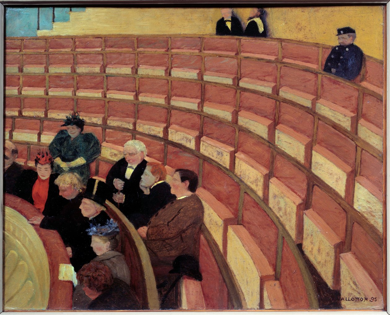 Třetí galerie v Theater du Chatelet Obraz Felixe Vallottona (1865-1925) (ex.suiss.) 1895 Ne. 0,49x0,61 m Paříž, musee d