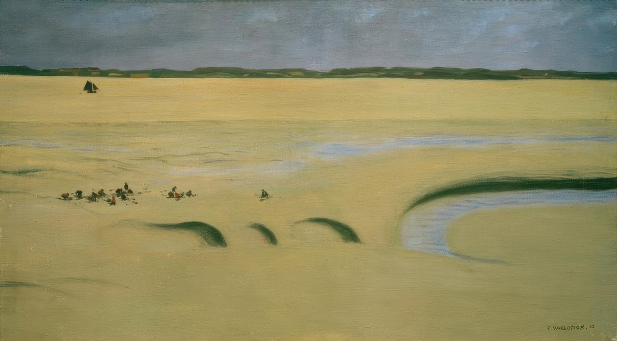 Bláto, bouřlivé nebe od Felix Edouard Vallotton