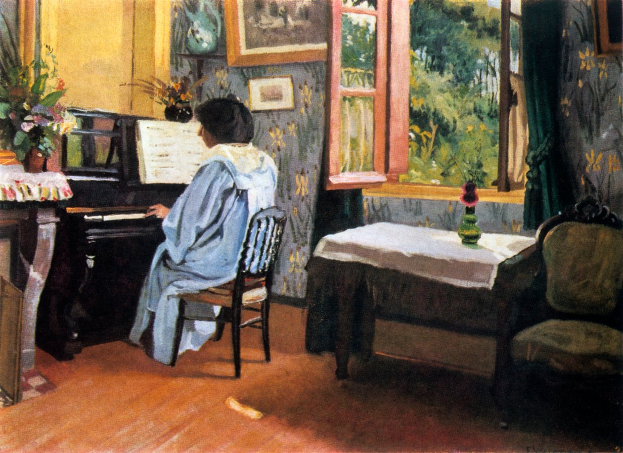 Dáma u klavíru, 1904. od Felix Edouard Vallotton