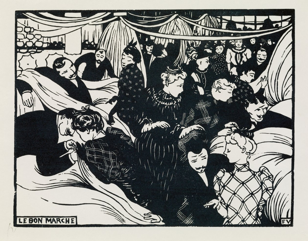 Dobrý trh, 1893 od Felix Edouard Vallotton