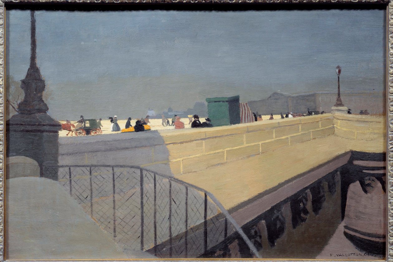Pont Neuf v Paříži Obraz Felixe Vallottona (1865-1925) 1901 Sun. 0,38x0,57 m Winterthur. Kunstmuseum od Felix Edouard Vallotton
