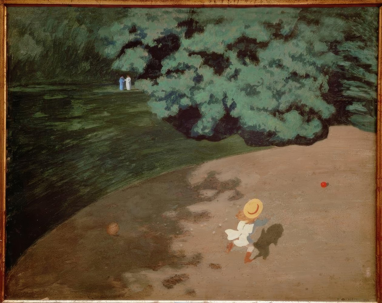 Červený balónek od Felix Edouard Vallotton