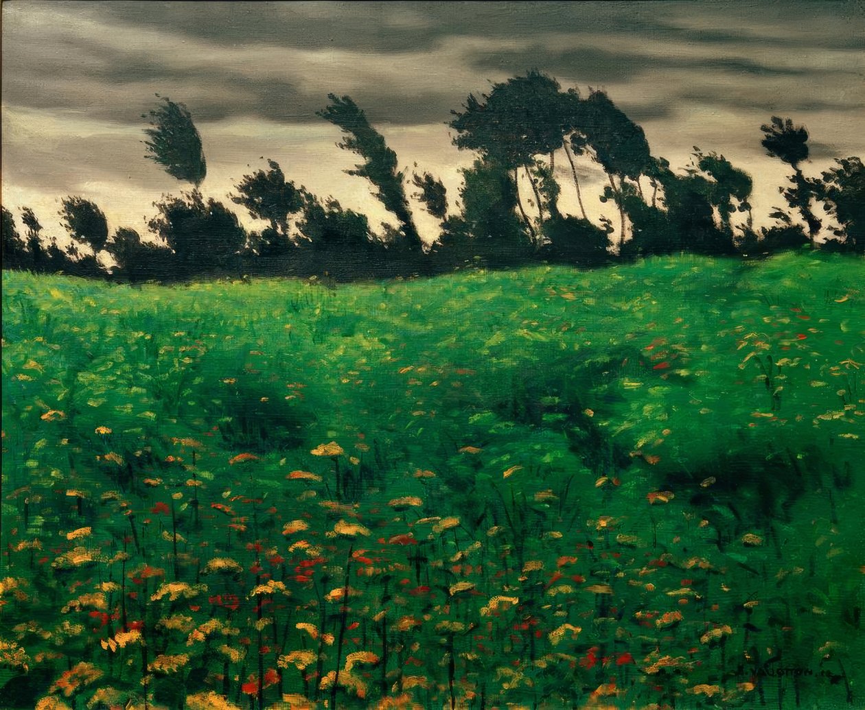 Květinové pole od Felix Edouard Vallotton