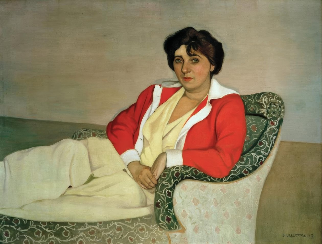 Červený svetr od Felix Edouard Vallotton