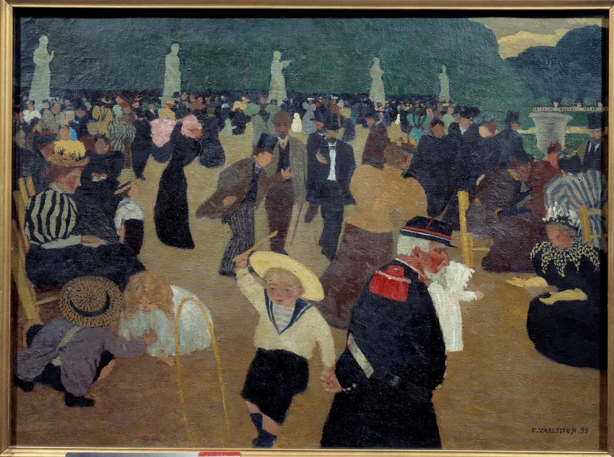 Obraz Le jardin du Luxembourg od Felixe Vallottona (1865-1925) od Felix Edouard Vallotton