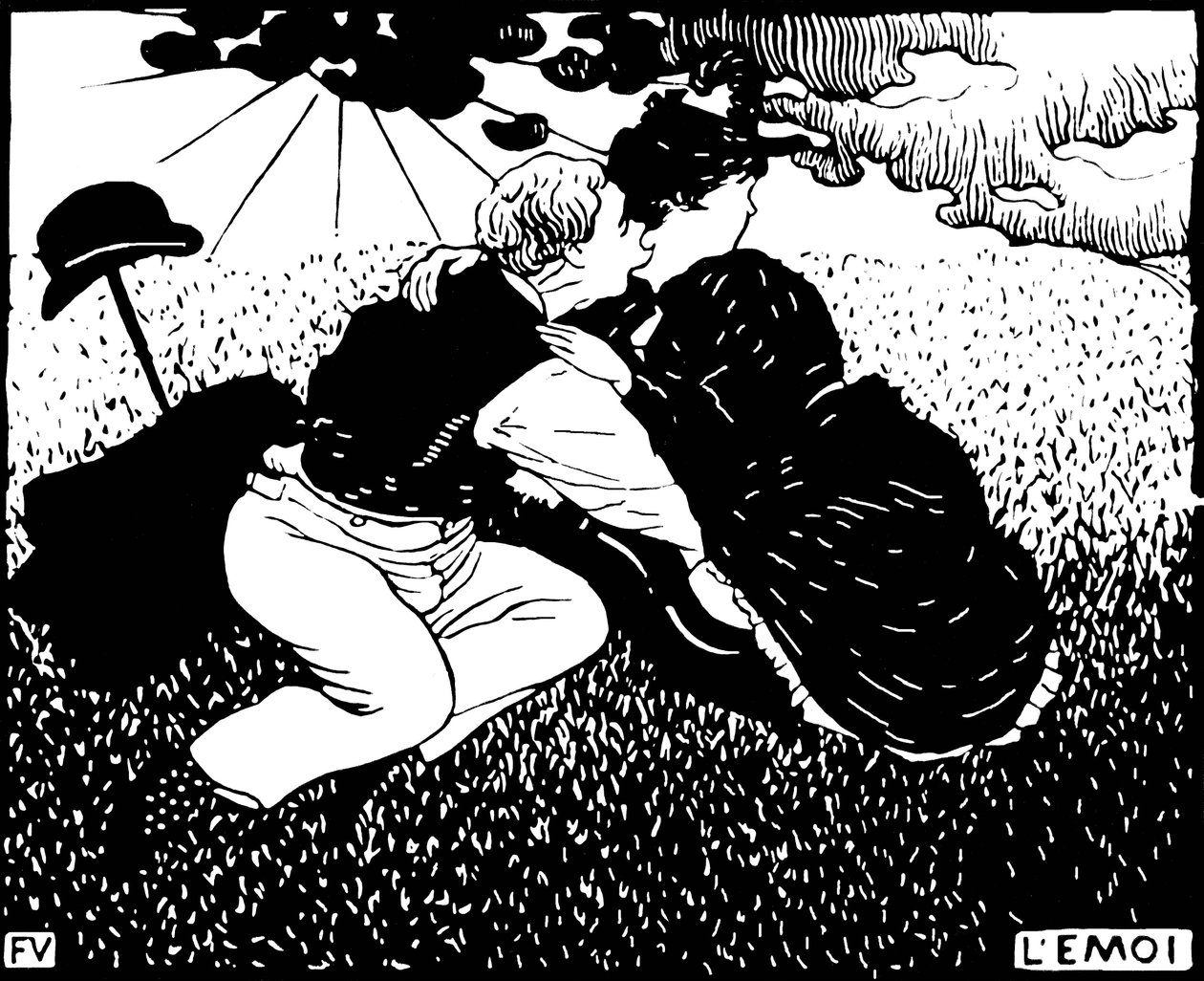 Já. Dřevoryt Felix Edouard Vallotton (1865-1925) od Felix Edouard Vallotton