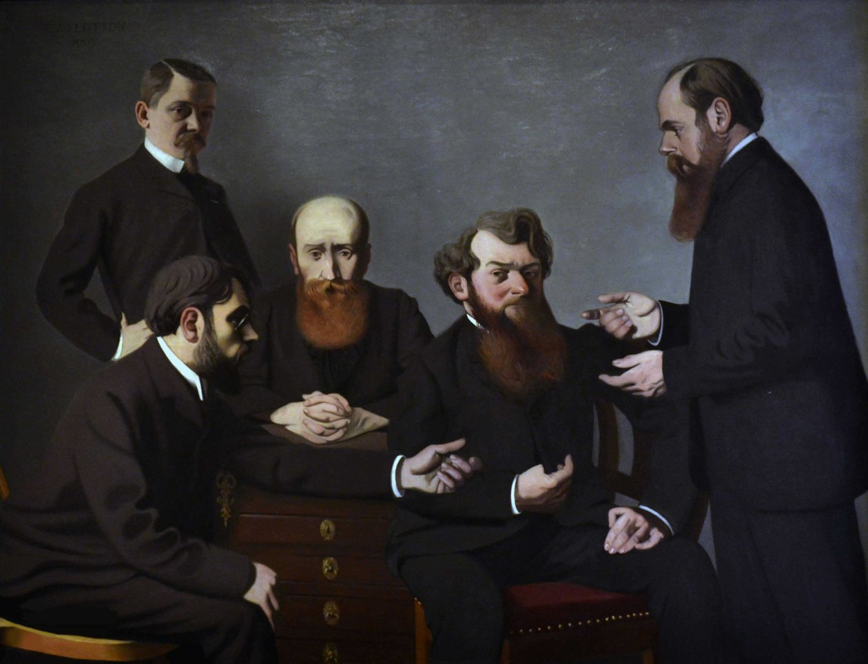 Pět malířů Pět malířů: Félix Vallotton, Pierre Bonnard, Édouard Vuillard... 1902-1903. od Felix Edouard Vallotton