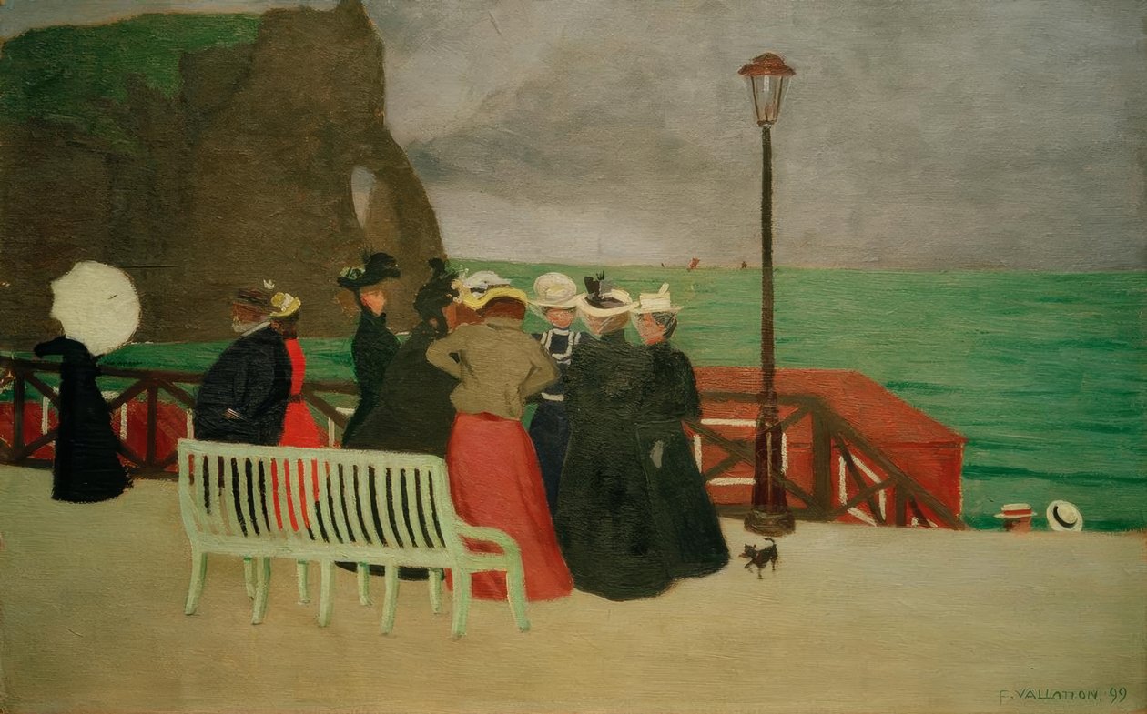 Desky v Etretatu od Felix Edouard Vallotton