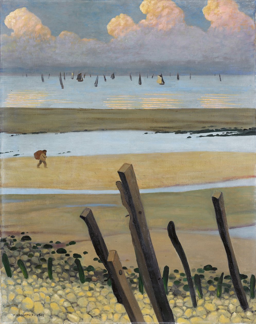 Odliv ve Villerville, 1922 od Felix Edouard Vallotton