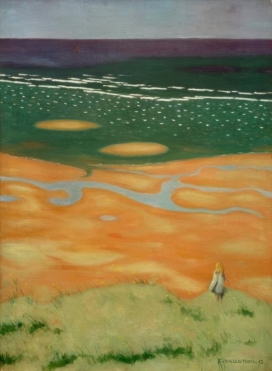 Stoupající příliv, Houlgate od Felix Edouard Vallotton