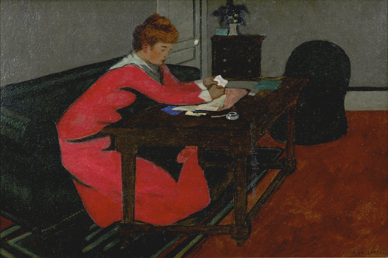 Misia u svého stolu, 1897 od Felix Edouard Vallotton