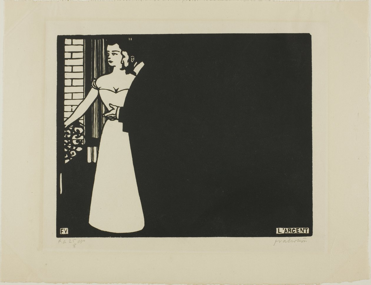 Peníze, deska pět z Intimnosti od Felix Edouard Vallotton