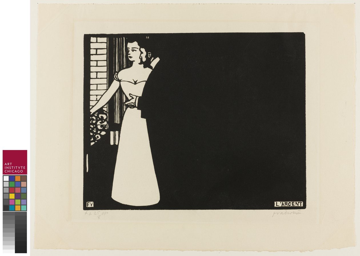 Peníze, deska pět z Intimacie, 1898 od Felix Edouard Vallotton