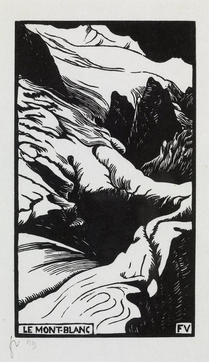 Mont Blanc, 1892 od Felix Edouard Vallotton