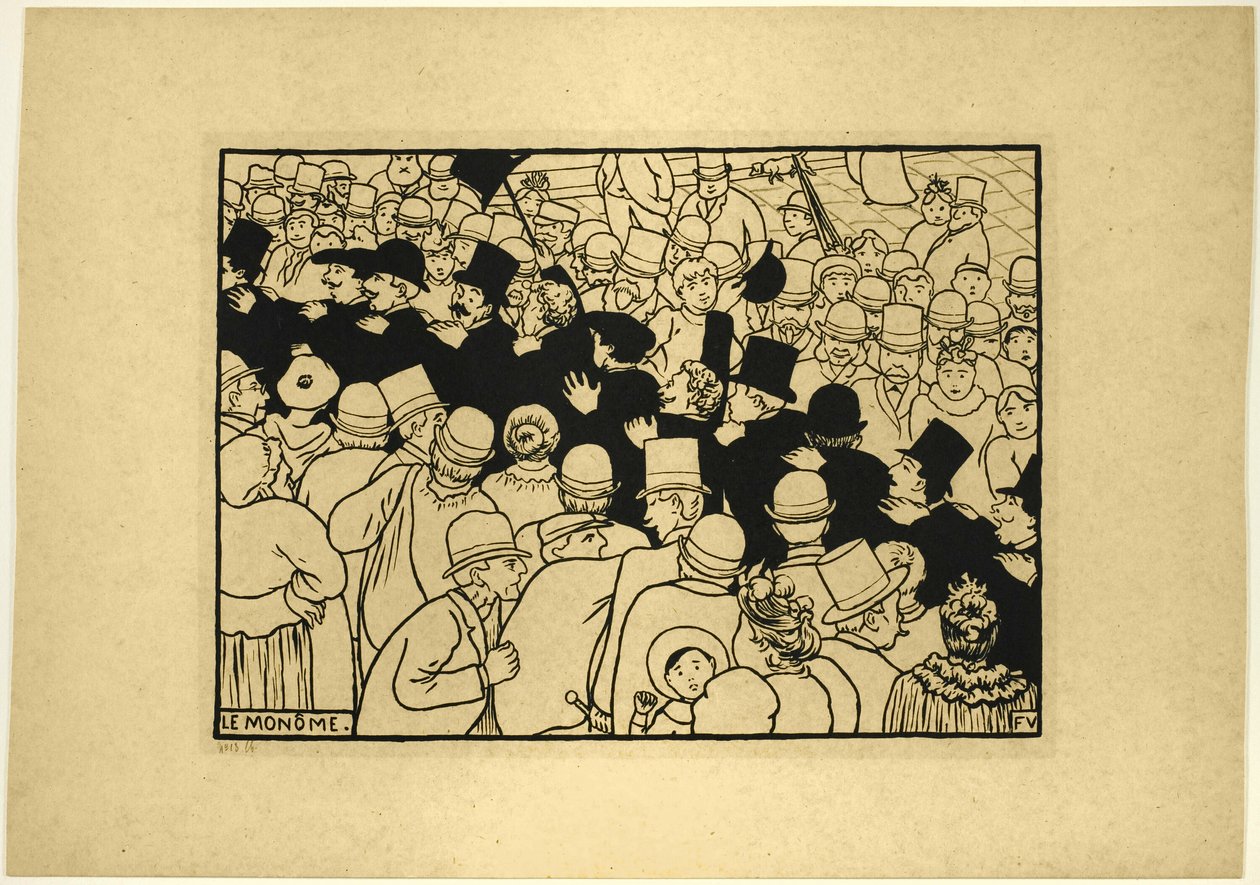 Průchod ulicemi v jediném souboru od Felix Edouard Vallotton