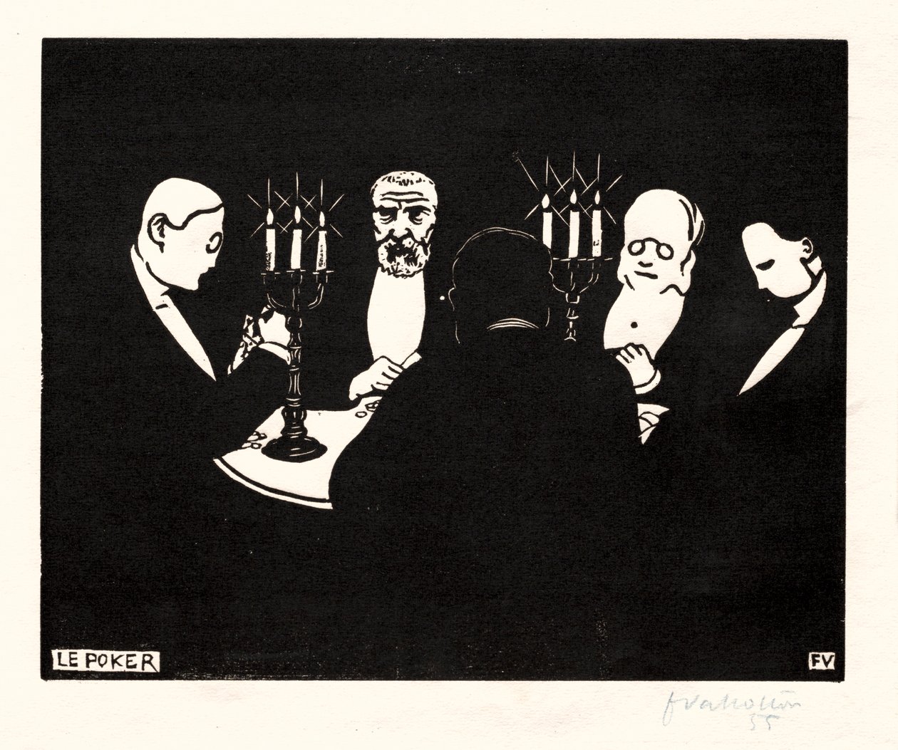 Poker, 1896. od Felix Edouard Vallotton