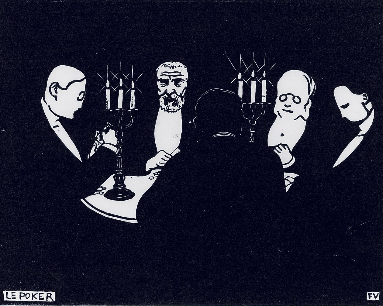 Poker, 1896 od Felix Edouard Vallotton